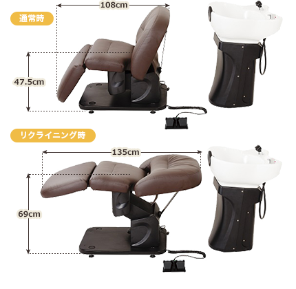 電動シャンプーユニットBURLY (バーリー・JWWA認証サーモ水栓付き