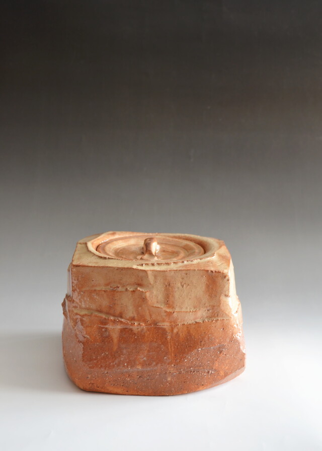 萩焼水指 宇田川聖谷作 茶道具 Antique Sam's Collection