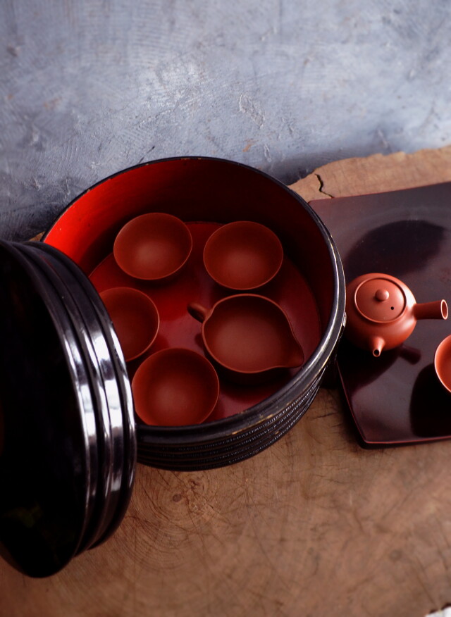 蒔絵漆器 ほかい 骨董 蒔絵 行器 茶櫃 小さなほかい