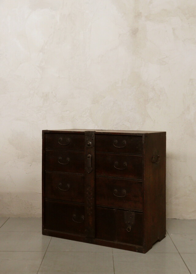 棒箪笥 和骨董 引き出し箪笥 和箪笥 古家具 古民具 送料込みAntique