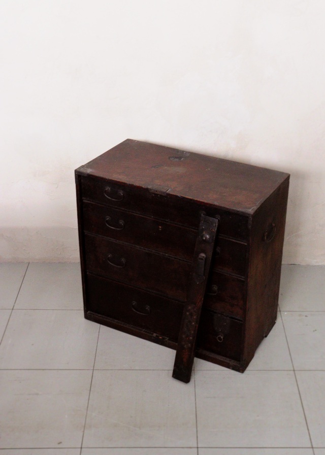 棒箪笥 和骨董 引き出し箪笥 和箪笥 古家具 古民具 送料込みAntique
