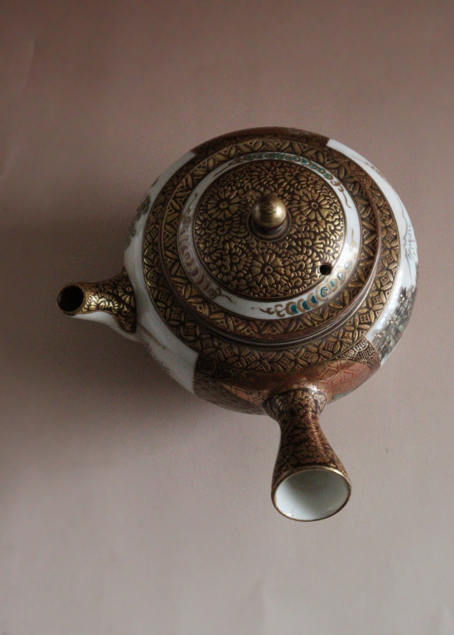 九谷焼煎茶セット 急須 湯冷まし 煎茶茶碗3客セット 煎茶道具 小鉢 向