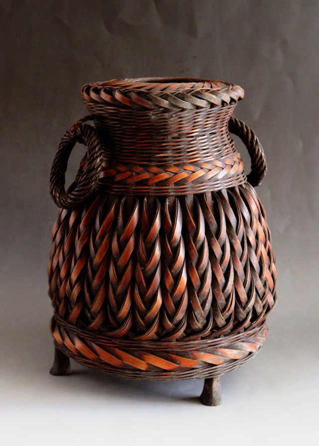 花籠 竹籠 竹籠花入 カゴ 民藝 民芸 古道具 Antique Sam's Collection