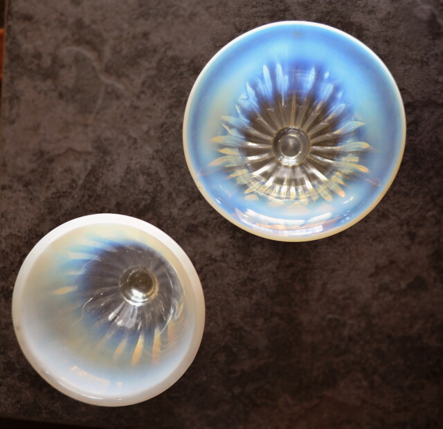 オパルセントガラス 乳白ガラス 氷コップ ガラス器