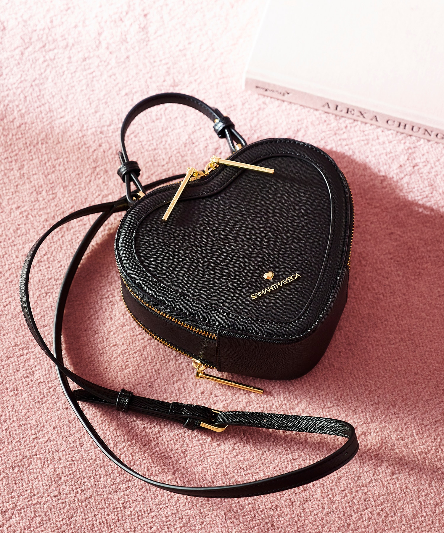 ハート型ショルダーバッグ(FREE ブラック): SAMANTHAVEGAサマンサ