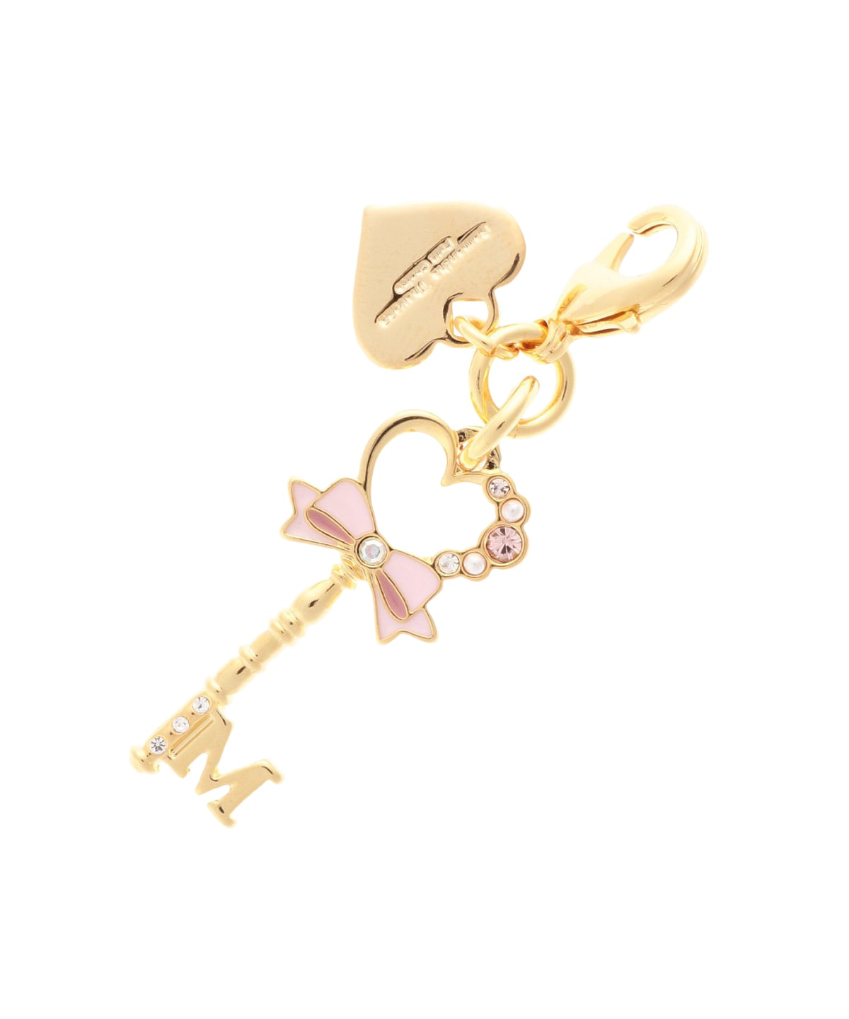 キーモチーフ イニシャルファスナーチャーム M(FREE ゴールド