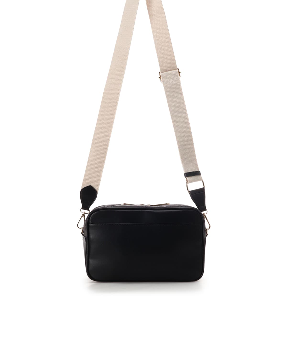 ロゴテープキルティングショルダーバッグ(FREE ブラック