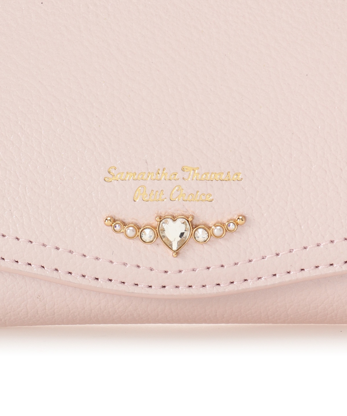 クリアハートビジュー 折財布(FREE ピンク): Samantha Thavasa Petit