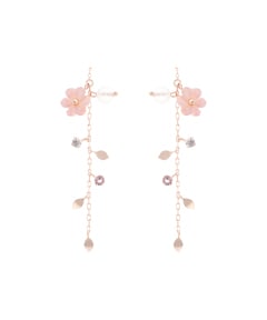 K10 PG ピンクシェルフラワーピアス(0cm K10 PG): Samantha Tiara