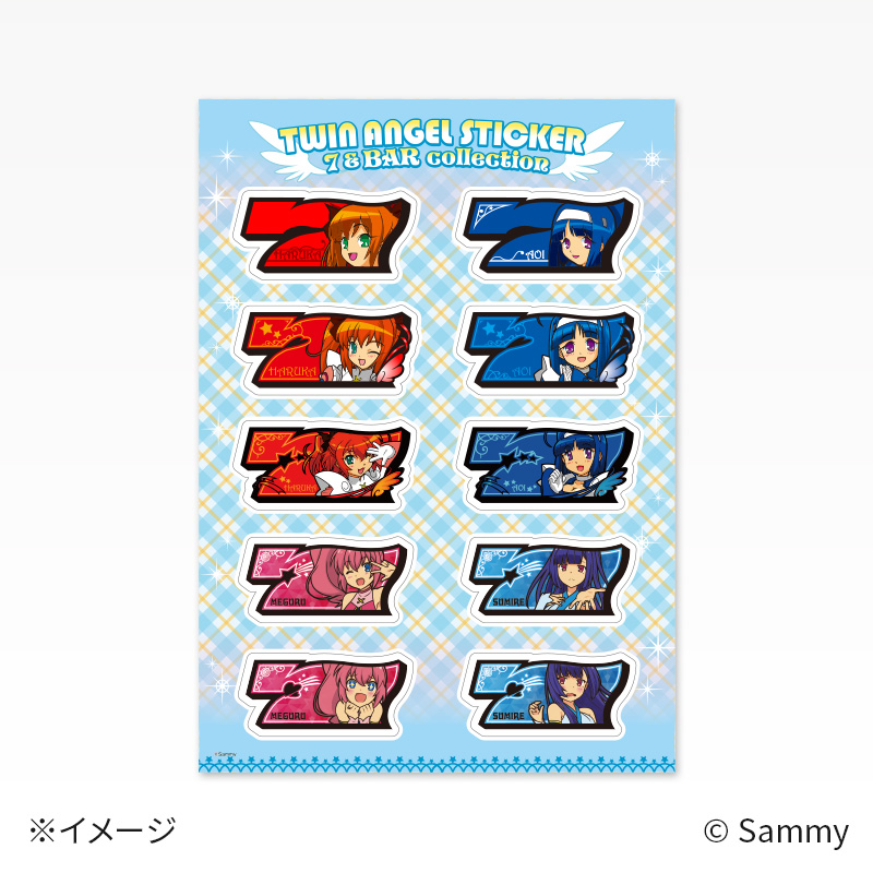 ツインエンジェル ボーナス図柄ステッカーセット(2枚組)