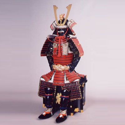 Red lacing Armour赤糸毛引威二枚胴具足 | Samurai Museum Shop
