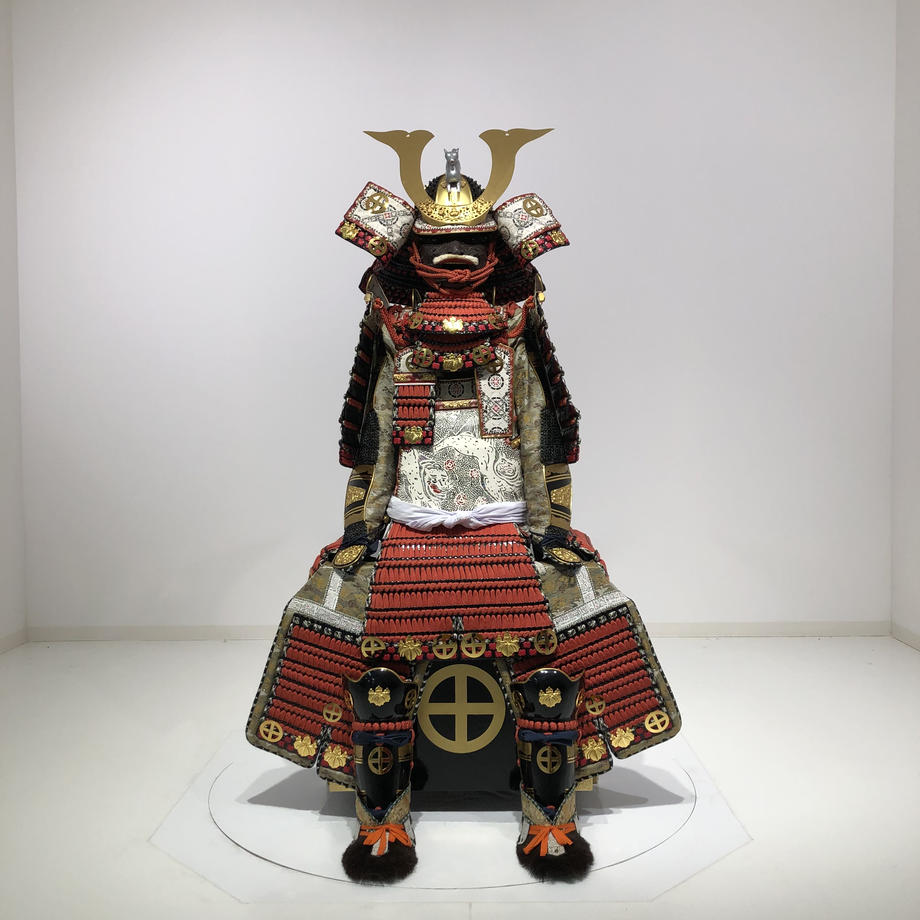 Red lacing Ohzane O-Yoroi Samurai Armor 赤糸威本大札大鎧 | Samurai