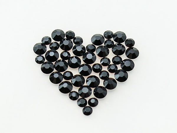 スワロフスキー ハート型デコシート(Hotfix) 19×21mm- 2-ライン