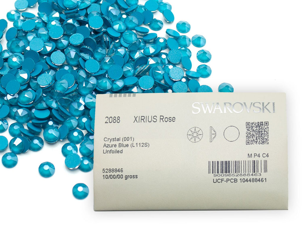 スワロフスキー クリスタルアズールブルー-#2088 4-ラインストーン