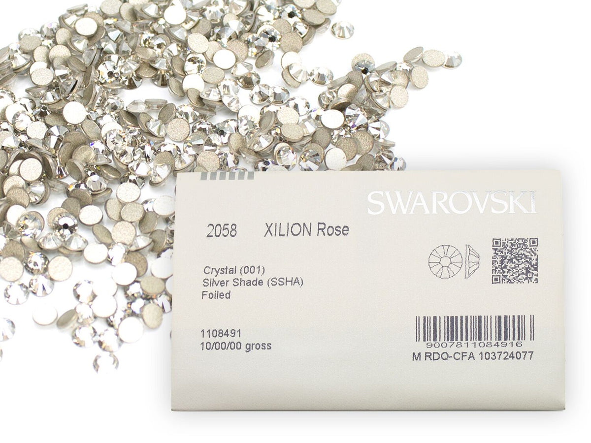 スワロフスキー クリスタルシルバーシェイド-#2000 4-ラインストーン