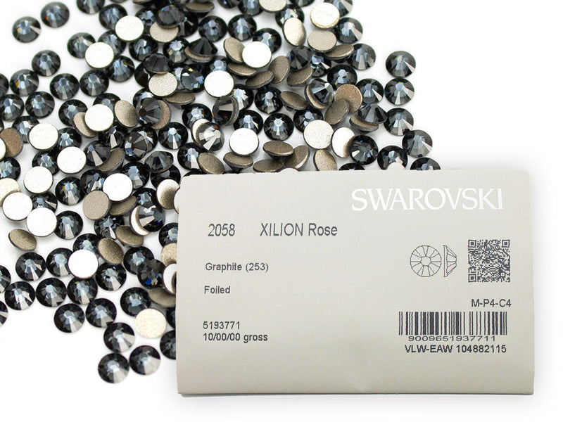 スワロフスキー グラファイト-#2058 4-ラインストーン・スワロフスキー