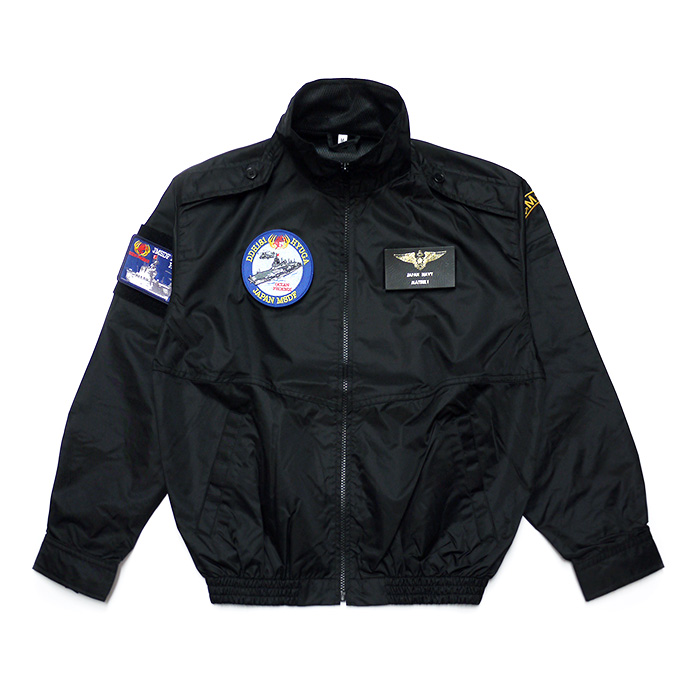 自衛隊グッズ ウインドブレーカー 海上自衛隊 ネームベース+ベルクロ2