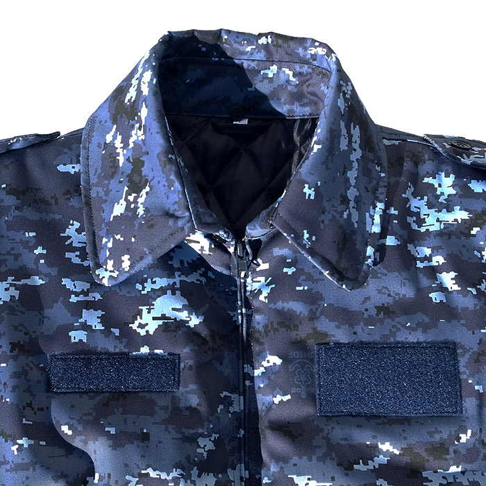 自衛隊グッズ 海上自衛隊 デジタル迷彩 簡易 ジャンパー ネームベース+