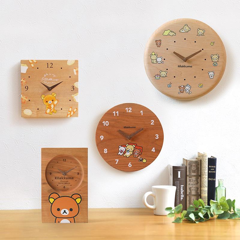 リラックマとすみっコぐらしの木製時計が登場☆ | San-xネット