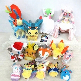ポケモンセンターの ぬいぐるみやマスコットをすべて紙タグ付きの綺麗