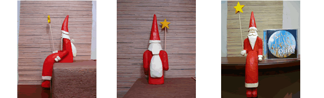 イソベサンタ サンタ クリスマス 座りサンタ星もち袋 山帰来～日々のくらし