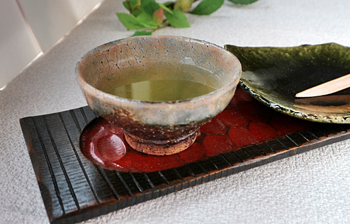 汲出し 湯呑 陶器 萩焼 黒田岳 鬼萩汲出碗揃え（5客セット） 山帰来