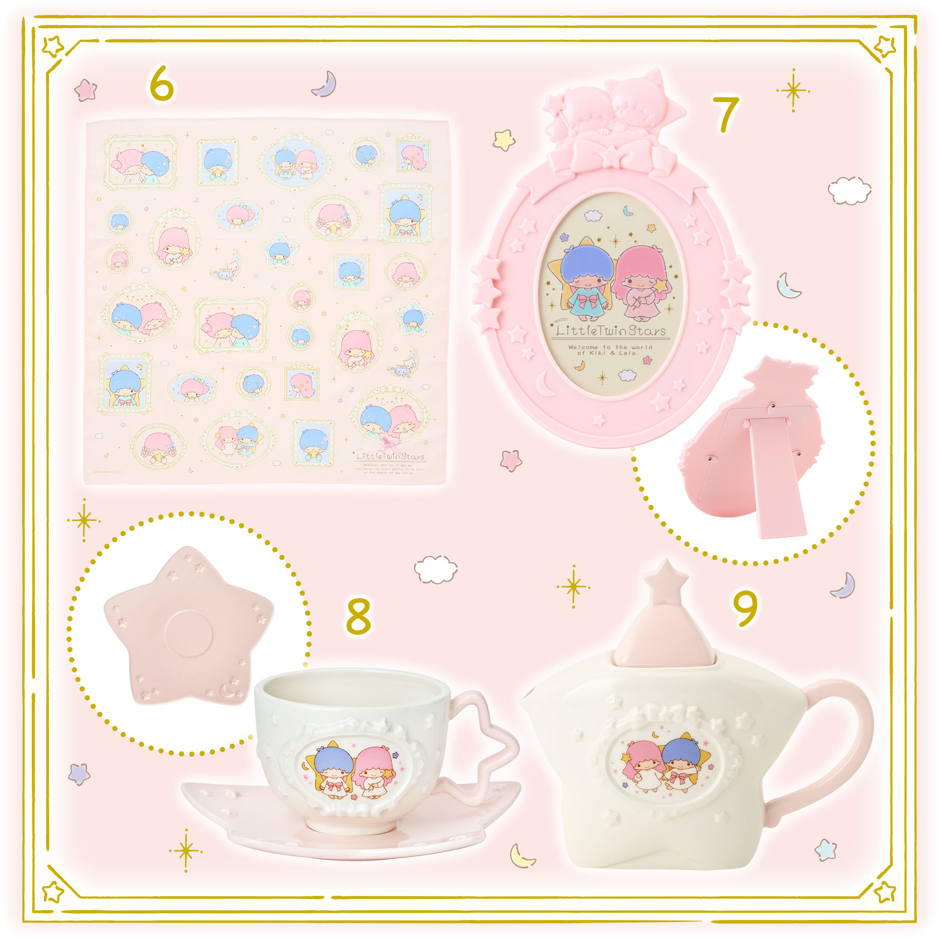 リトルツインスターズ フレームデザインシリーズ｜サンリオ