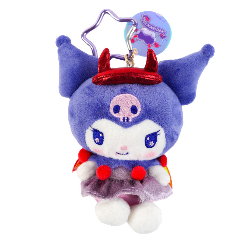 Kuromi Dark Plush Mascot Keychain (Bright and Dark Angel Series)