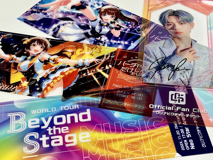 新商品情報 クリアピクチャーチケット、クリアフォトグレイカード