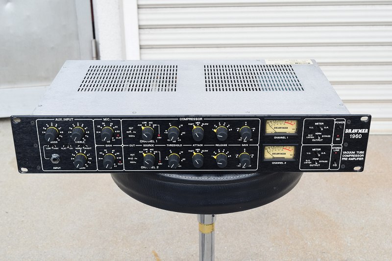 中古音響機材 DRAWMER 1960 真空管マイクプリ/コンプレッサー 山陽電子