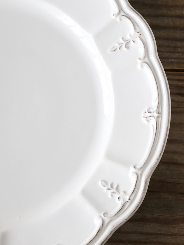 ELIOS BAROCCOディナープレート28cm ホワイト