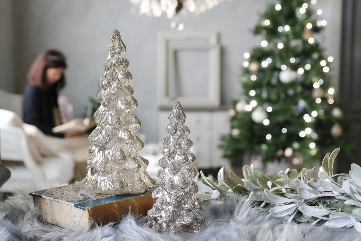 ShishiクリスマスツリーGlassシルバー