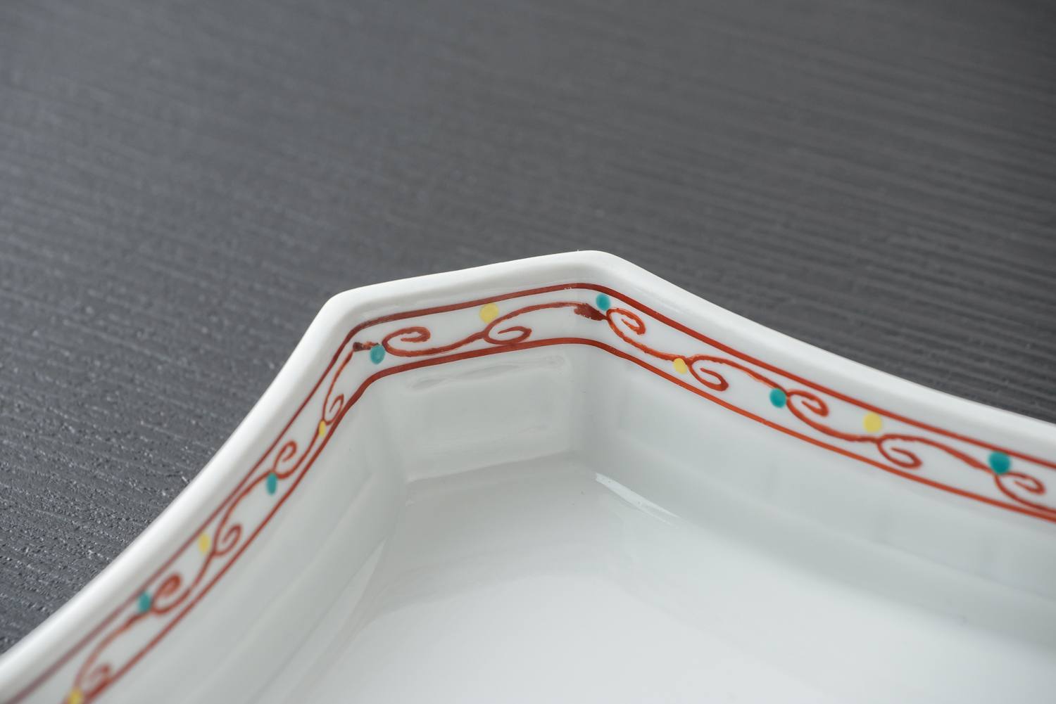 サラツギ｜色絵5寸角皿10枚セット