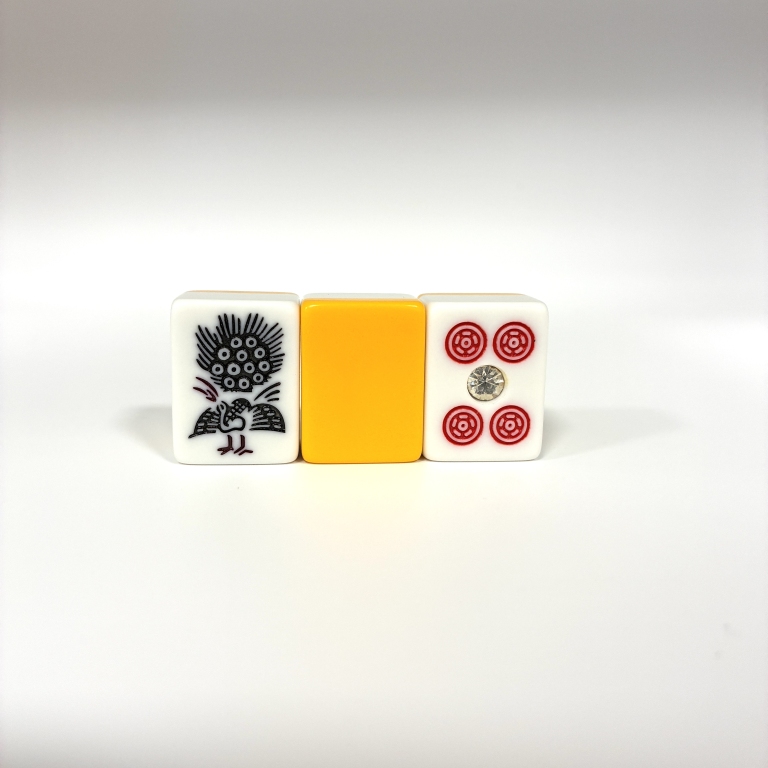 ケース付き麻雀牌「水仙」約27mm（サイズM） / 全自動麻雀卓、手打ち