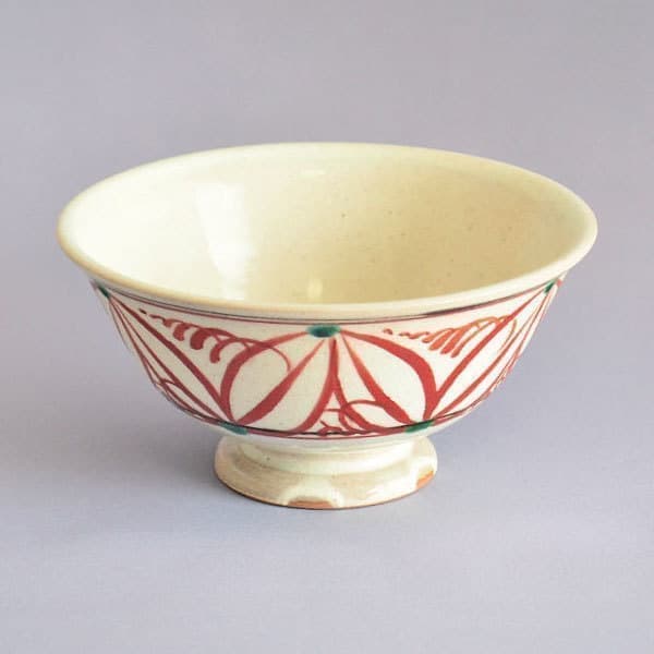 八幡窯 堀野証嗣 作 萬古焼 赤絵茶碗 of 茶の湯 墨東清友館 茶道具専門