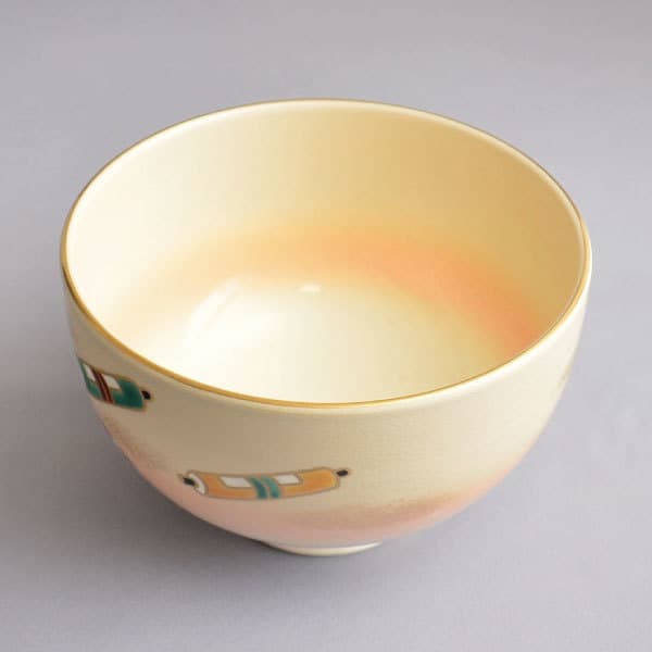 二代 工藤寿楽 作 仁清五色の物語茶碗 of 茶の湯 墨東清友館 茶道具