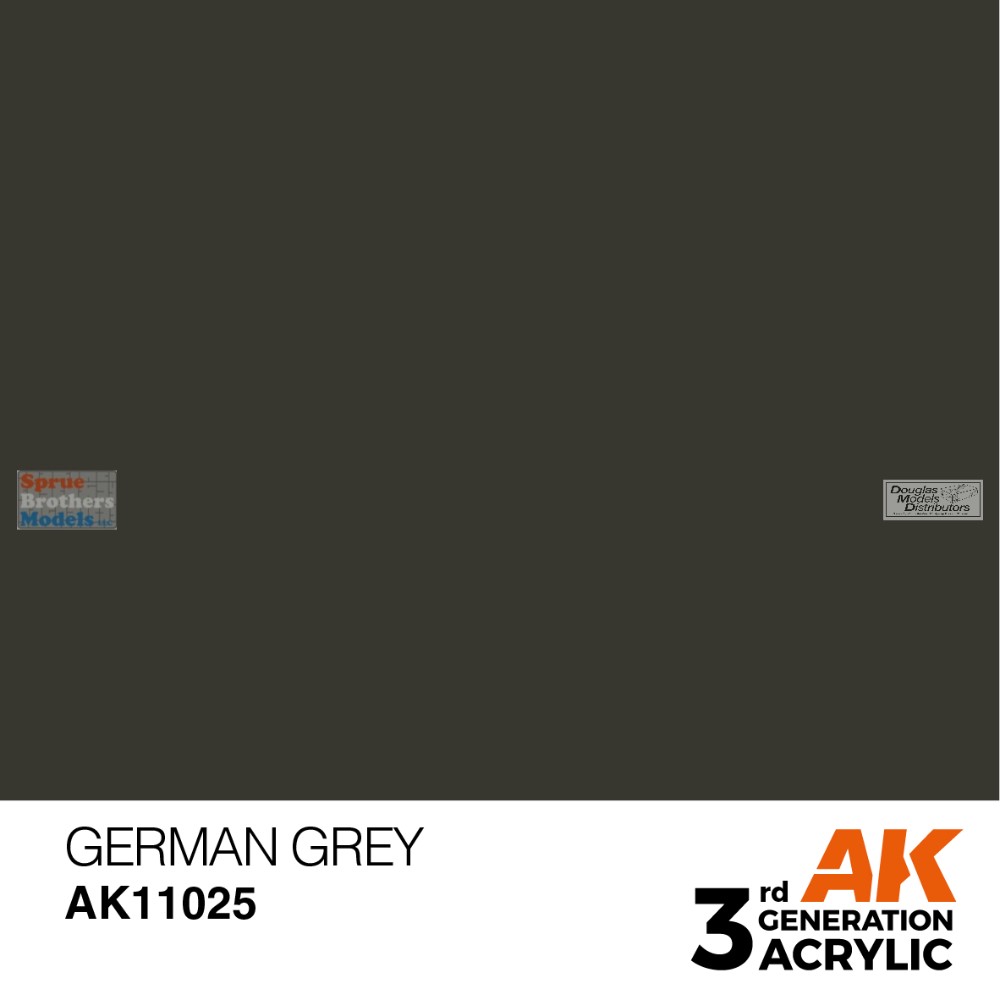 AKI011025 AK Interactive 3Gen Acrylic Paint 17ml - German Grey