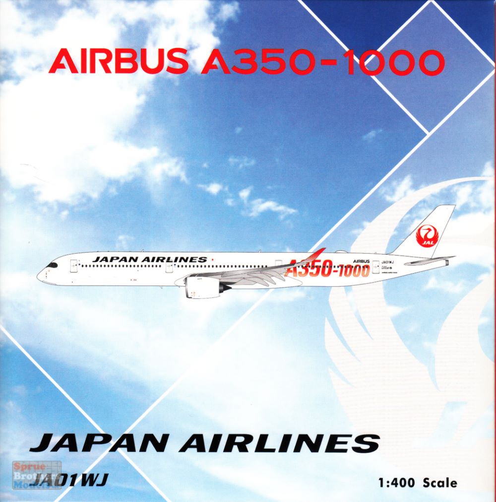PHX04580 1:400 Phoenix Model Japan Airlines Airbus A350-1000 Reg