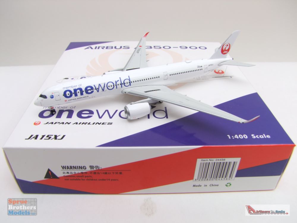 PHX04456 1:400 Phoenix Model Japan Airlines Airbus A350-900(W) Reg