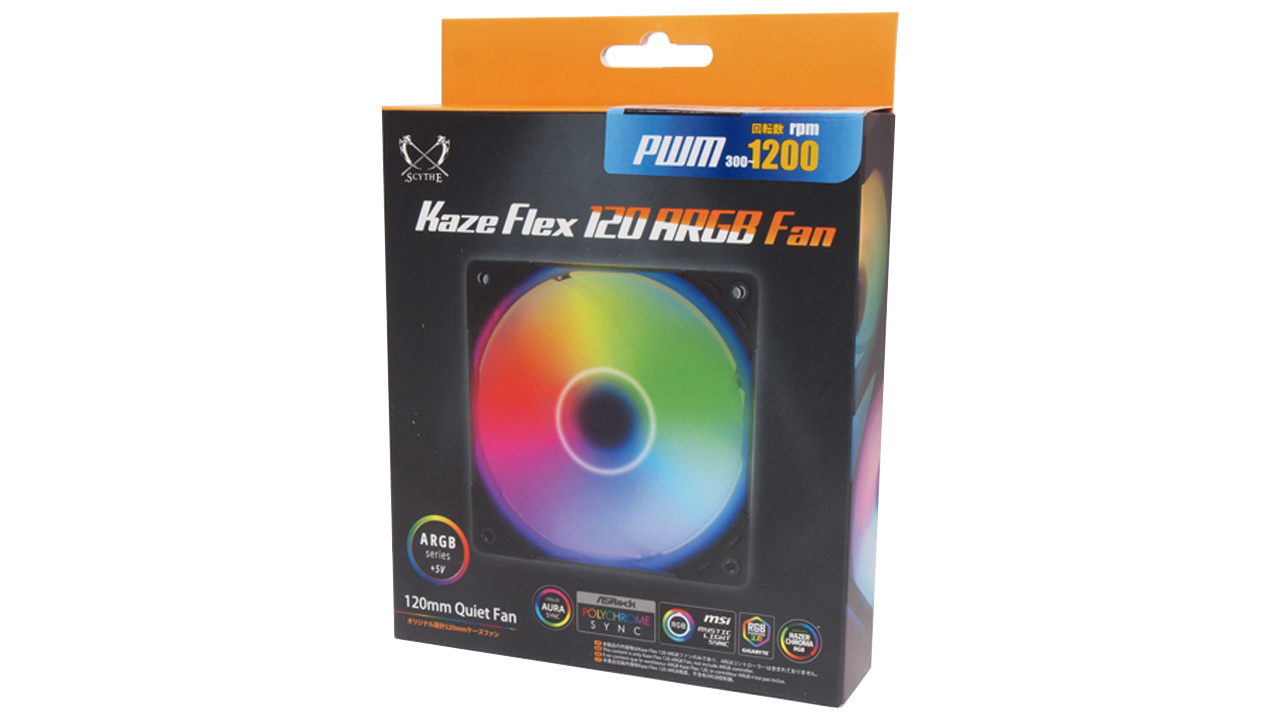SCYTHE / KAZE FLEX120 A-RGB PWM - 株式会社サイズ