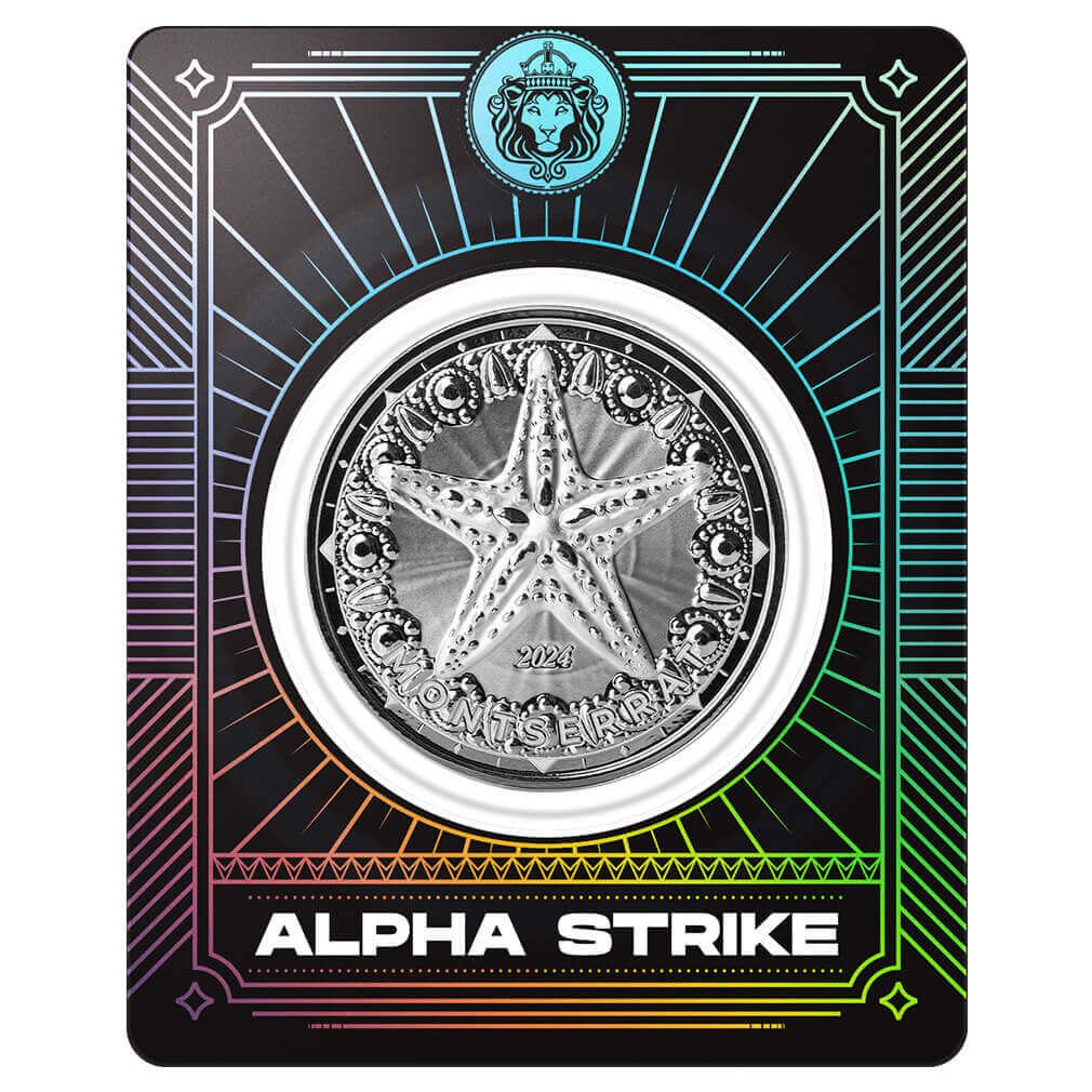 2024 EC8 Montserrat | Starfish 1 oz 999 Fine Silver Coin Alpha