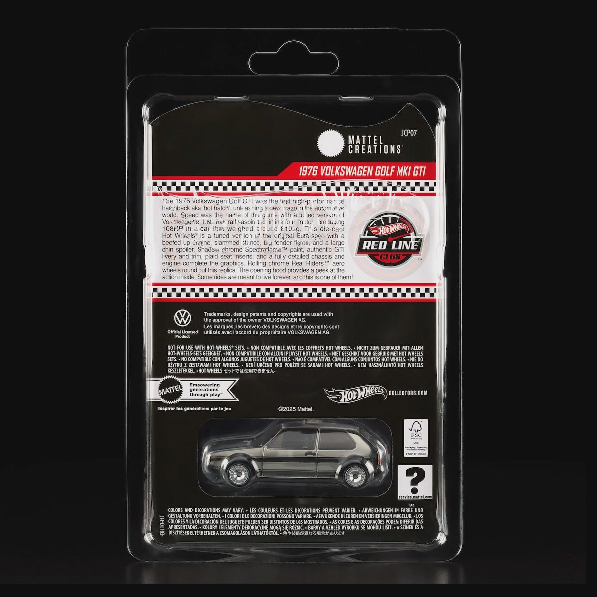 Hot Wheels | 2025 RLC Exclusive 1976 Volkswagen Golf Mk1 GTI