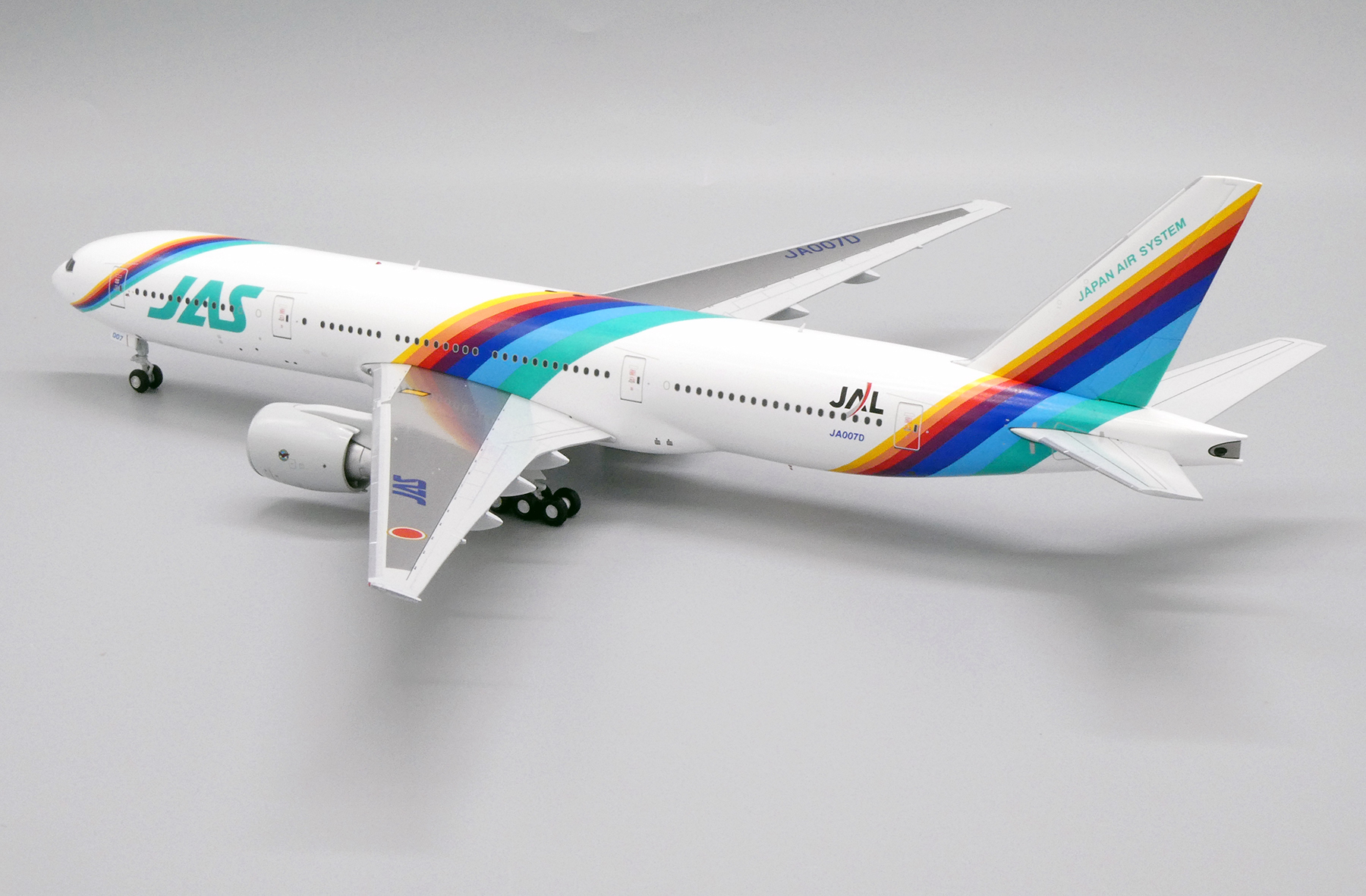 jcwings 1/200 JAL JAS 777-200 レインボーセブン jcwings 1/200 JAL