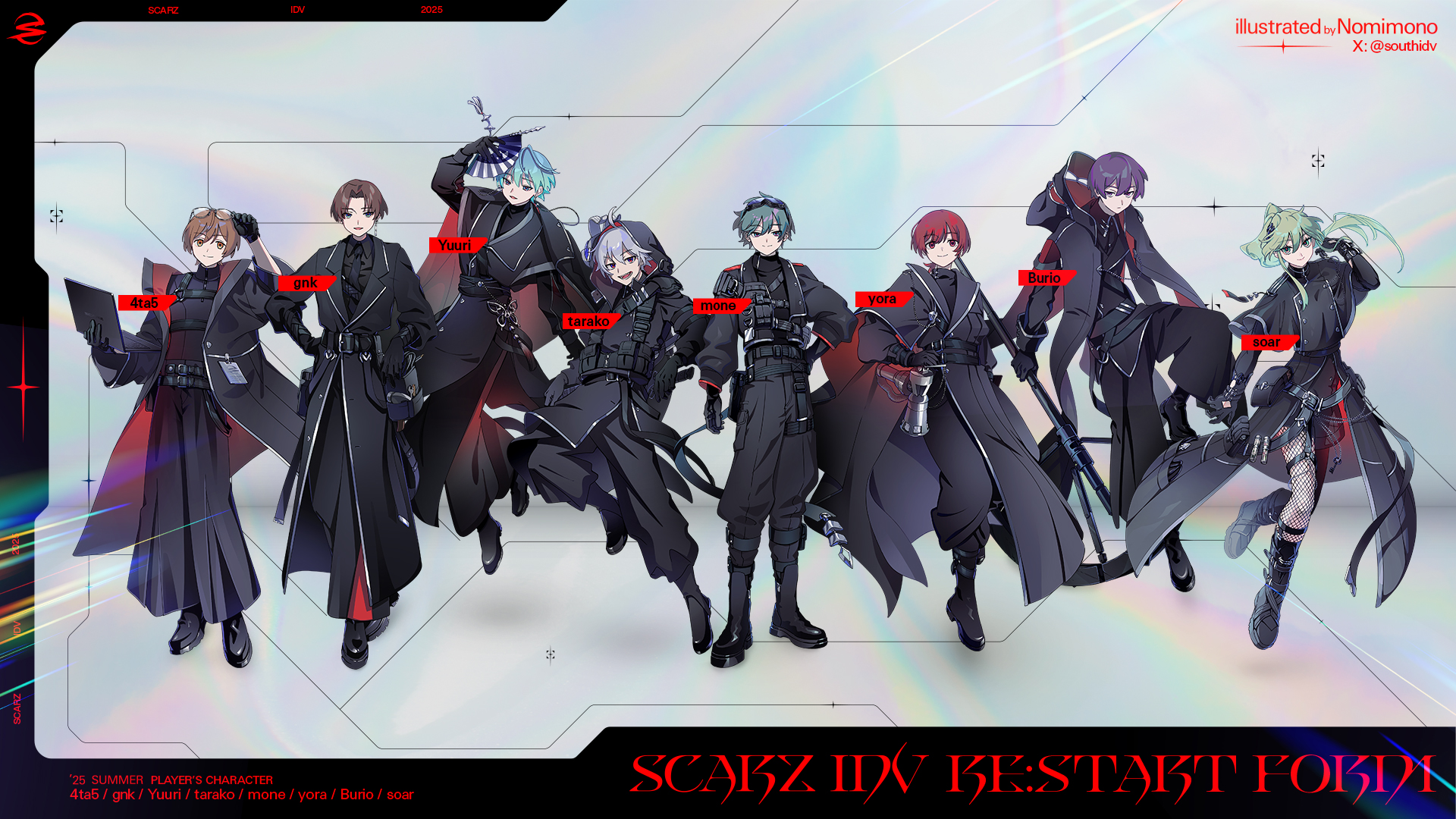 IdentityV】 新キャラクターデザイン「SCARZ IDV 2025 RE:START FORM