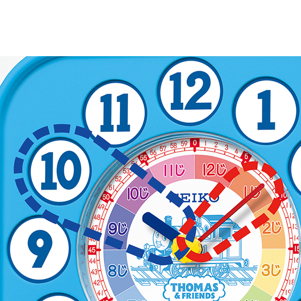 トーマスと遊びながら時計の読み方が身につく知育時計を発売