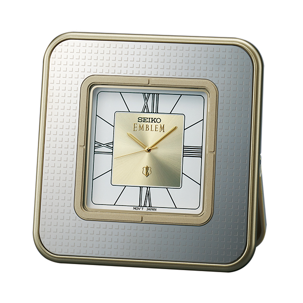 ギフトにもおすすめ、気品薫る小型の置時計セイコー・エムブレムから新