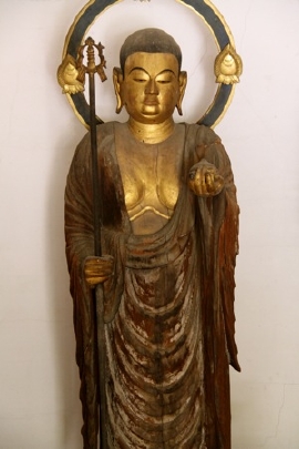 重要文化財 地蔵菩薩（平安時代初期・一木造りの仏像）｜長野市松代町