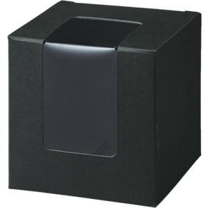 キューブカートン 黒 窓付: 中箱・カートン｜包装資材・梱包資材の