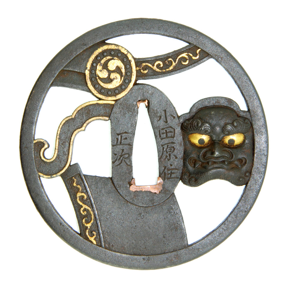 鍔 銘 正次 鬼瓦 (TU-071413)｜刀・日本刀の販売なら日本刀専門店の