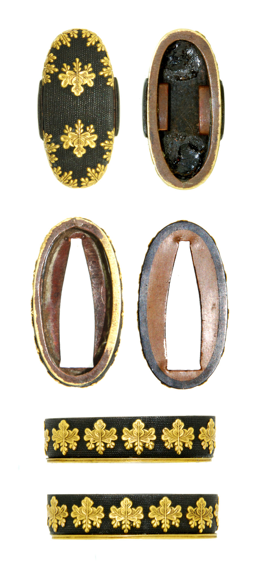 縁頭 赤銅魚子地五三桐紋 (FU-072313)｜刀・日本刀の販売なら日本刀